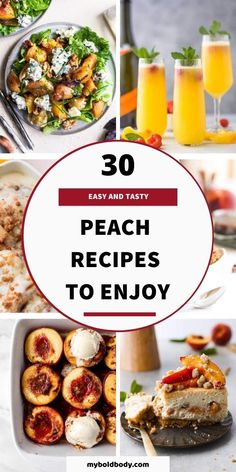 the top ten peach recipes to enjoy