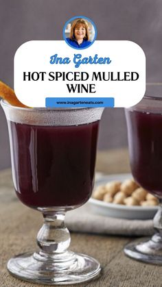 Ina Garten Hot Spiced Mulled Wine Christmas Wine Recipe, Apple Cider Wine Recipe, Hot Mulled Wine Recipe, Wine Mulling Spice Recipe, Holiday Mulled Wine, Spiced Mulled Wine Recipe, Best Mulled Wine Recipe