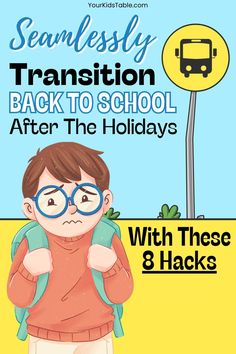 Going back to school after a holiday break can be hard especially for sensory kids, those that are neurodivergent, and those with special needs. Learn helpful tips for transitioning kids back to school after the holidays without meltdowns!