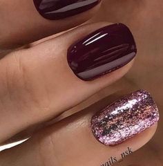 Unghie Gennaio 2024 - Nail Art Ideas Shellac Pedicure, Top Coat Nail Polish, Makeup Nails Designs, Natural Nail Polish, Classy Nail Designs, Nail Colors Winter, Modern Nails, Burgundy Nails, Nails 2021