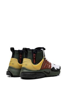 Find NIKE Air Presto Mid Utility Star Wars Boba Fett Sneakers on Editorialist. multicolour mesh panelling signature Swoosh logo detail contrasting panel detail round toe front lace-up fastening ankle-length double pull-tab at the opening branded insole rubber sole These styles are supplied by a premium sneaker marketplace. Stocking only the most sought-after footwear, they source and curate some of the most hard to find sneakers from around the world. Dynamic High-top Lace-up Sneakers, Urban Nylon Lace-up Sneakers, Nike Urban Multicolor Sneakers, Green Mesh Sneakers With Vibram Sole, Urban Nylon High-top Sneakers For Streetwear, Nike Custom Sporty Sneakers With Laces, Custom High-top Sneakers With Laces For Athleisure, Nike Sporty High-top Lace-up Sneakers, Nike Sporty Lace-up High-top Sneakers