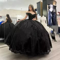 Black Quinceanera Dresses Off the Shoulder Sweet 15 16 Birthday Party Ball Gowns. "This pin contains affiliate links, which means I may earn a commission at no cost to you extra for you".  #affiliate #advertising" Black Quince Dress, Quinceanera Dresses Off The Shoulder, Lavender Prom Dress Long, Winter Quinceanera, Black Quinceanera, Quinceanera Dresses Black, Quincenera Dresses, Black Quinceanera Dresses, Quince Dresses Mexican