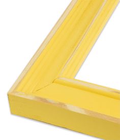 a piece of wood that is yellow in color