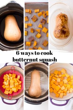 six ways to cook butternut squash in the slow cooker