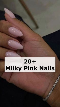 40+ Milky Pink Nails You Can't Get Around This Year brings together the best Nagel Inspo with trendy Nagellack shades. Perfect for summery nails and casual nails alike, these milky nails range from subtle, short cute classy nails to glitter pink designs. Featuring nail arts like Pink Nails OPI and subtle yet chic small classy nails, this collection has something for every style. Discover basic nails, Manikur Kuku, and even a touch of Kutek Disney charm for a playful, polished look this season. Mexican Nails, Soft Pink Nails, Hoco Nails