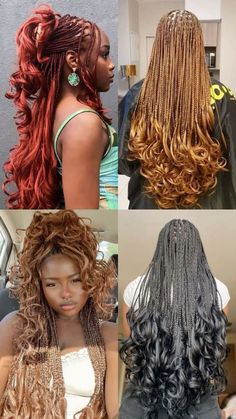 #BEAUTY, #RELATIONSHIPS #Fashion #Animals #Outfits #Winter Outfits #Animals French Curl Box Braids Black, Medium Sized French Curl Braids, Styles For French Curl Braids, Plat Braids, Braids Inspo For Black Women, Braid Inspo For Black Women, Type Of Braids, Winter Braids, Different Types Of Braids