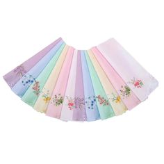 PRICES MAY VARY. included 12 X Embroidery Ladies' Handkerchiefs Material: 100% cotton;Size: 28cm*28cm Excellent quality:Made from the finest quality premium cotton Note:Once washed and dried, soft and absorbent .So Wash itr before using. It is recommended to wash in cold water cotton Floral Embroidered Handkerchiefs For Spring Wedding, Spring Wedding Handkerchiefs With Floral Embroidery, Pink Embroidered Cotton Handkerchiefs, Summer Cotton Embroidered Handkerchiefs, Summer Embroidered Cotton Handkerchiefs, Spring Cotton Handkerchiefs With Floral Embroidery, Pink Cotton Handkerchiefs For Weddings, Multicolor Cotton Handkerchiefs For Spring, Spring Multicolor Cotton Handkerchiefs