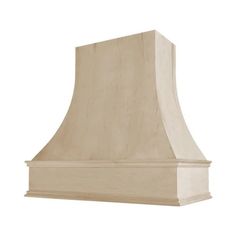 a white wall mounted hood on a white background