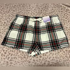 Brand New. Purchased Wrong Size On Accident And Didn’t Get A Receipt So Can’t Exchange. Colors Are Red, Yellow, Green, Black. Very Soft. Flannel Material. 2 False Buttons And Tie-Able Waist Band. Casual Plaid Pajama Shorts With Elastic Waistband, Multicolor Cotton Short Sleepwear, Casual Multicolor Sleep Bottoms, Casual Pajama Shorts For Pajama Party, Casual Multicolor Pajama Shorts For Pajama Party, Casual Multicolor Pajama Shorts For Party, Casual Multicolor Pajama Shorts, Casual Pajama Shorts For Sleepover, Casual Plaid Short Sleepwear