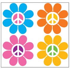 1970s PARTY BACKDROP Cardboard Cutout Standup Standee - Front 60s Party Themes, Combi Hippie, Arte Hippy, Flower Power Party, Hippies 1960s, 60s Theme, Flowers Backdrop, Hippie Party, 70s Party