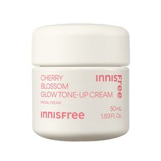 Cherry Blossom Glow Tone-Up Cream | innisfree Innisfree Skincare, Princess Pumpkin, Jelly Cream, Tone Up Cream, Kawaii Makeup, Tone Up, Facial Cream, Pink Tone, Tone It Up