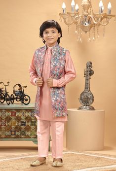 **Specifications : Please visit our brand store for more collection. StitcheryUK.etsy.com  If you need Father and Son same outfits we can make by customised for that kindly message me. Top Details Color- Cream, Fabric - Soft Blended Embroidered Fabric Bottom Details Color- Gold, Fabric - Blended Slik , Style - Elastic Pant Package Include :INCLUDES 1 BANDI, 1 KURTA AND 1 PANT. Turban ,Mojari And Other Accessories Are Not Sold Along With The Dress. CARE: DRY CLEAN ONLY *Additional Information : - Pink Nehru Jacket With Resham Embroidery For Reception, Unstitched Pink Nehru Jacket With Zari Work, Pink Unstitched Nehru Jacket With Zari Work, Pink Bandhgala With Chikankari Embroidery For Festive Occasions, Pink Long Sleeve Bandhgala For Reception, Pink Sets For Spring Reception, Spring Reception Pink Sets, Pink Bandhgala With Chikankari Embroidery For Eid, Bollywood Style Pink Bandhgala With Chikankari Embroidery