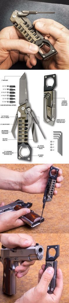 Real Avid The Pistol Tool. The Number of Tasks the Hand Gun Pistol Tool Can Handle is Astounding: Mounting Accessories, Field Disassembly, Adjusting Laser Sights, and Changing Grips are Only a Few Things This Tool Can Do. Tac Gear, Military Branches, American Military, Apocalypse Survival, Survival Tools, Camping Survival, Survival Gear, Cool Tools