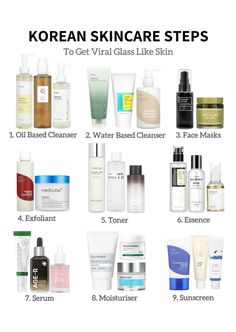 Korean Face Cleanser, Korean Skincare Order, Korean Skincare Routine Steps, Beauty Maintenance Routine, College Requirements, Beauty Maintenance, Skincare Steps, Maintenance Routine, Brightening Skincare