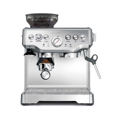 an espresso machine on a white background