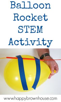 Balloon Science Experiments, Stem Kids, Balloon Rocket, Kids Stem Activities, Space Activities For Kids, Science Week, Preschool Stem, Science Stem