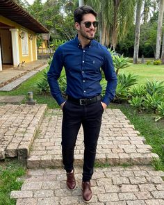 Outfit Camisa Jeans Hombre, Polo Outfit Men, Polo Ralph Lauren Outfits, Mens Fashion Suits Formal, Mens Business Casual, Polo Outfit