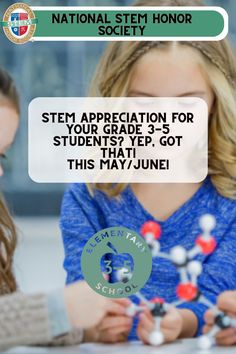 This May/June, your Grade 3-5 elementary students can be honored by the National STEM Honor Society (NSTEM)! Show your appreciation for them and their work by giving them the opportunity to succeed further by starting a Chapter and becoming a member. Click the link to learn more! https://nstem.org/elementary-school-3-5/ Stem Classes, Career Readiness, Education Policy