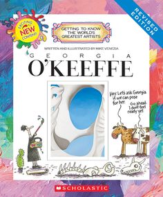 a book cover with an image of a blue shoe and the words o'keeffe on it