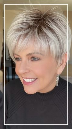 Instagram Wispy Fringe, Sleek Short Hair, Pixie Haircut Ideas, Easy Hair Cuts, Long Bob Haircuts, Messy Short Hair, Short Hairstyles For Thick Hair, Short Choppy Hair, Very Short Hair