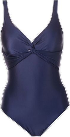 Blue One-piece Polyamide Swimwear, Ruched V-neck Swimwear, Stretch Ruched Swim Dress For Pool, Blue Polyamide Swimwear With Lined Body, Elegant Ruched Tankini, Elegant Ruched Stretch Swimwear, Elegant Solid Color Swimwear With Ruched Back, Elegant Solid Color Tankini For Vacation, Chic Swimwear With Ruched Bodice For Pool