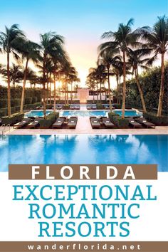 the front cover of florida's exceptional romantic resort