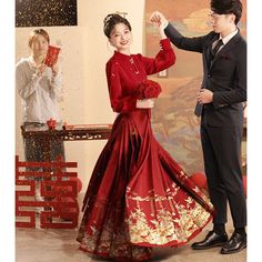 Traditional Embroidered Cheongsam For Wedding, Wedding Embroidered Sets With Stand Collar, Embroidered Wedding Sets With Stand Collar, Traditional Ao Dai For Tea Ceremony, Traditional Floor-length Ao Dai For Wedding, Long Embroidered Cheongsam For Wedding, Embroidered Long Cheongsam For Wedding, Long Cheongsam For Wedding And Festive Occasions, Wedding Cheongsam With Stand Collar