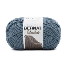 bernat blanket yarn in blue