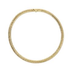 18k gold zipper choker 16" in length.  #AKNPZIP-