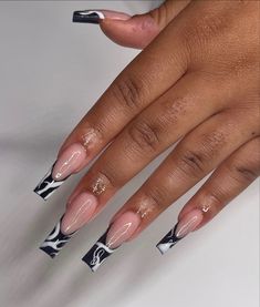 Baddie Nail Art Short, Baddie Nail Art, Nail Art Short, Ballerina Nails Designs, Sassy Nails, Long Acrylic Nail Designs, French Acrylic Nails