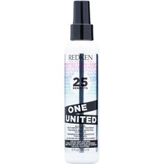 Redken's One United Multi-Benefit Treatment Spray Hydrates, Softens, And Nourishes Hair While Providing Essential Heat Protection. Lightweight And Versatile, This Leave-In Conditioner Tames Frizz And Flyaways, Leaving Hair Silky And Smooth.Infused With Coconut Oil, It Helps Prevent Breakage And Reduces Dryness. Ideal For All Hair Types, Including Color-Treated Hair, This Vegan Formula Enhances Hair's Overall Health And Softness. Highlighted Hair, Redken Hair Products, Hair Silky, Color Treated Hair, Leave In Conditioner, Treated Hair, Nourishing Hair, Silky Hair, All Hair Types