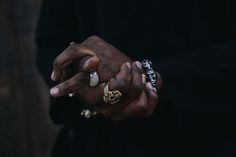 a person with two rings on their hands