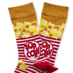 Popcorn design socks are one of the most delicious & funky socks in my food & beverage design collection. These funny pattern cotton socks are super comfy and a good choice for those who love cinema & have a unique socks drawer. Suitable for daily use, comfortable, trendy socks. There are two designs, Red & Black Standard Size - Fits: UK Size: 3-7.5 EU Size: 36-40 %80 cotton + %17 Poliamid %3 Elastan Wash 30 degrees, No Tumble Dry, Iron Reverse Popcorn Socks, Socks Drawer, Shifting Wardrobe, Love Cinema, Popcorn Design, Food Furniture, Beverage Design, Funky Clothing, Food Socks