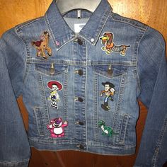 Brand New Custom Toy Story Jean Jacket For Kids Custom Toys, Jean Jackets, Kids Jacket, Toy Story, Jean Coat, Jean Jacket, Kids Shop, Denim Jacket, Color Blue