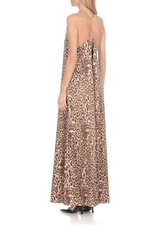 - Multicolor The Nina Studio silk long dress for woman - V-neck - Flared hem - All-over animalier patternComposition: 100% Silk Elegant Silk Leopard Print Dresses, Leopard Print V-neck Evening Dress, Athena Dress, Athena Dresses, Silk Long Dress, Silk Dress Long, Zimmermann Dress, Dress For Woman, Pleats Please Issey Miyake