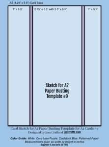 a blue book cover with the text sketch for a paper busting template 3 - 4