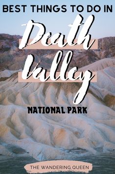 Click HERE to find out the best things to do in Death Valley National Park California. This includes hiking, photography, camping, maps, itinerary, lodging, sunrise and sunset spots and much more! #deathvalley #thingstodoindeathvalley #deathvalleybucketlist #roadtrip Death Valley Bucket List | Death Valley National Park | 24 hours Death Valley | Death Valley Sand Dunes Artists Palette, State Parks Usa, Badwater Basin, Camping Winter, Zabriskie Point, Canada Travel Guide, National Parks Photography