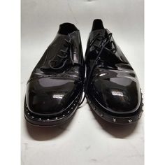 Jimmy Choo Men's Patent Black Leather Studded Oxford Dress Shoes Size 44 (Us 11) Are Slightly Used. They Do Not Come With A Box Or Dust Bag. You Will Receive Exactly What Is Pictured. Black Low-top Dress Shoes With Leather Sole, Black Patent Leather Lace-up Shoes, Black Plain Toe Lace-up Shoes For Party, Black Plain Toe Lace-up Party Shoes, Black Plain Toe Oxfords For Party, Black Plain Toe Dress Shoes For Party, Black Patent Leather Cap Toe Lace-up Shoes, Black Patent Leather Cap Toe Shoes, Black Patent Leather Lace-up Shoes For Derby