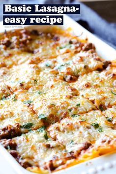 Lasagna Lasagna With Ground Beef, Leftover Lasagna, Different Meats, Recipe With Ground Beef, Creative Dinner, Stuffed Shells Ricotta, How To Make Lasagna, Delicious Dinner Ideas