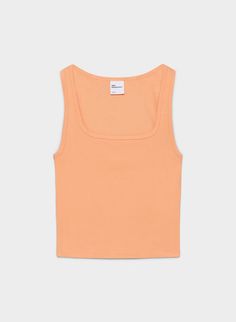 HOMESTRETCH™ SQUARENECK WAIST TANK | Aritzia High Stretch Ribbed Tank Top For Everyday, Basic Fitted Ribbed Tank Top, Basic Ribbed Fitted Tank Top, Fitted Seamless Tank Top For Everyday, Everyday High Stretch Ribbed Tank Top, High Stretch Seamless Cotton Tank Top, Casual High Stretch Tank Top With Scoop Neck, Trendy Stretch Tank Top With Square Neck, Trendy Cotton Tank Top With Seamless Construction