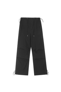 Fibflx Women's Drawstring Low-waist Parachute Cargo Pants Solid Color Wide Leg Parachute Pants For Streetwear, Solid Wide Leg Parachute Pants For Streetwear, Solid Color Parachute Pants With Cargo Pockets For Streetwear, Solid Parachute Pants With Cargo Pockets For Streetwear, Utility Parachute Pants For Streetwear, Baggy Techwear Parachute Pants, Techwear Style Wide Leg Parachute Pants With Cargo Pockets, Techwear Wide Leg Cargo Parachute Pants, Techwear Wide Leg Cargo Pants For Streetwear