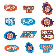 various stickers that say what rules are in them