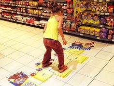 Retail Social Media, Supermarket Display, Pos Design, Shopper Marketing, Creative Flooring, Floor Graphics, Point Of Sale Display, Retail Marketing, Supermarket Design