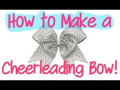 How to make a cheer bow professional standard - with Lisa Pay - YouTube Cheerleading Basics, Cheerleader Cheers, Folding Template