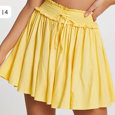 Nwt River Island Tie-Side Coordinating Beach Shorts In Yellow Color: Yellow Size: Med Part Of A Set- The Top Is Available On My Page! This Skirt Can Be Worn On Its Own Or With A Matching Top. It's Perfect For The Summer-It's Lightweight And Stunning. Cotton Vacation Shorts, Solid Summer Bottoms With Drawstring, Elastic Waistband Bottoms For Beach In Spring, Spring Beachwear Shorts For Day Out, Elastic Waistband Shorts For Spring Vacation, Cotton Drawstring Bottoms For Summer Outings, Cotton Drawstring Bottoms For Summer, Cotton Beach Bottoms For Spring, Summer Bottoms With Drawstring And Short Inseam