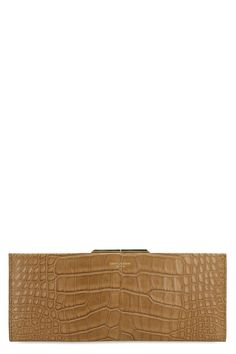 7732 SAINT LAURENT MIDNIGHT LEATHER CLUTCH Saint Laurent Clutch, Bags Elegant, Saint Laurent Bags, Clutches For Women, Popular Bags, Crocodile Skin, Elegant Shoes, Leather Cap, Crocodile Leather