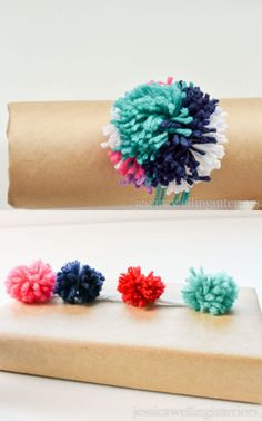 These are perfect for Christmas gifts, birthdays, baby gifts, and more! Easy Christmas Gifts, Pom Pom Garland