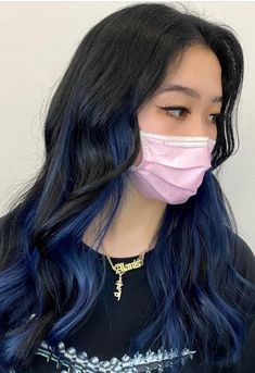 Black and Blue Hair Color Ideas For Trending Tresses Elegant Look