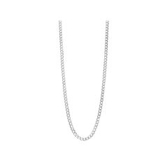 Sleek and stylish, this 10k white gold Jordan Blue curb chain necklace perfectly complements your look. Sleek and stylish, this 10k white gold Jordan Blue curb chain necklace perfectly complements your look. Nickel free Metal: 10k white gold Chain length: 20 in. Chain weight: 5.9 grams Chain width: 4.4 mm Packaging: velvety pouch Finish: polished Chain type: curb Size: 20". Gender: female. Age Group: adult. Classic White Gold Cuban Link Necklace, Elegant White Gold Cuban Link Necklace With Box Chain, White Gold Cuban Link Chain Necklace For Formal, Classic Oval Link White Gold Chain Necklace, White Gold Cuban Link Chain Necklace For Formal Occasions, Classic White Gold Oval Link Chain Necklace, Formal White Gold Cuban Link Necklace With Box Chain, Formal Cuban Link Chain Necklace In White Gold, Formal White Gold Cuban Link Chain Necklace