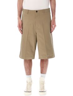 KHAKI HONOR THE GIFT HTG® SHOP SHORT Honor The Gift, Trouser Shorts, Trouser Design, Work Trousers, Knee Length Shorts, Logo Embroidery, Color Khaki, Luxury Retail, The Gift